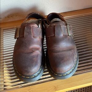 Dr. Martens Brown Leather Boots with Buckle